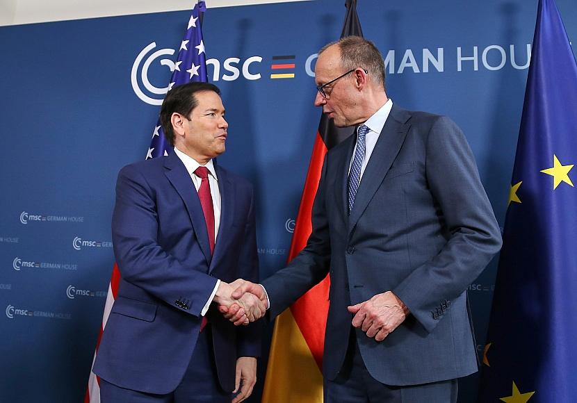 Merz mit US-Außenminister zusammengetroffen