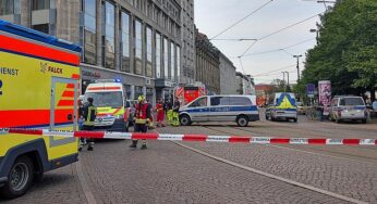 Polizei: 33-jähriger Deutscher fuhr in Leipzig in Menschenmenge