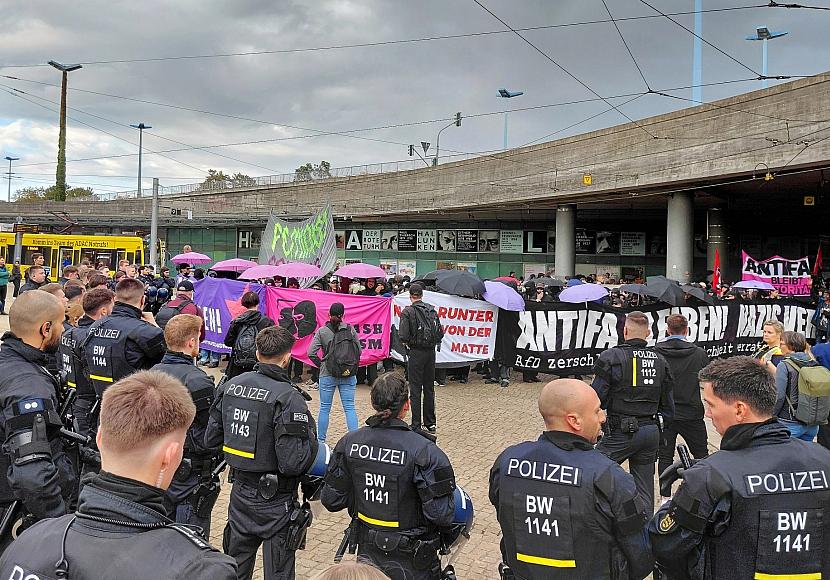 Demos am Vorabend der Landtagswahl in Sachsen-Anhalt