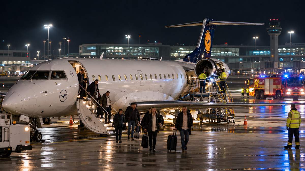 Bild zum Artikel: Triebwerkschaden zwingt Maschine der Lufthansa mit 63 Passagieren zu Boden