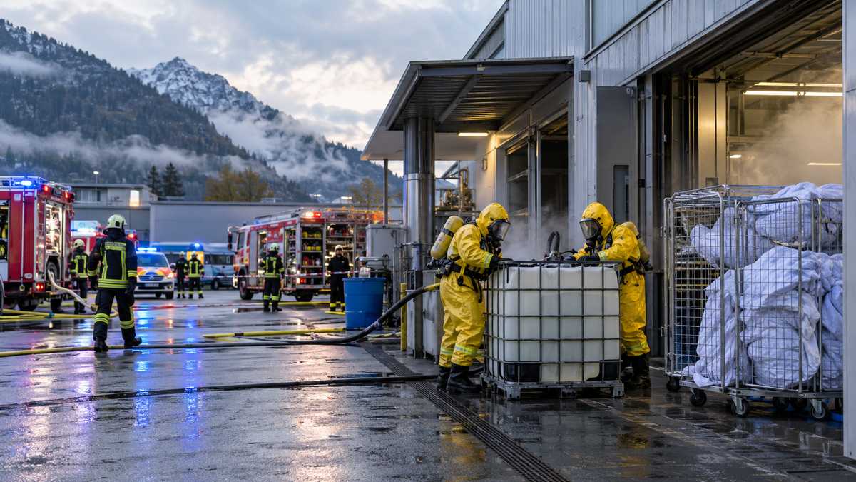 Bild zum Artikel: Dringende Warnung der Polizei: Giftstoffe ausgelaufen, mehrere Menschen verletzt